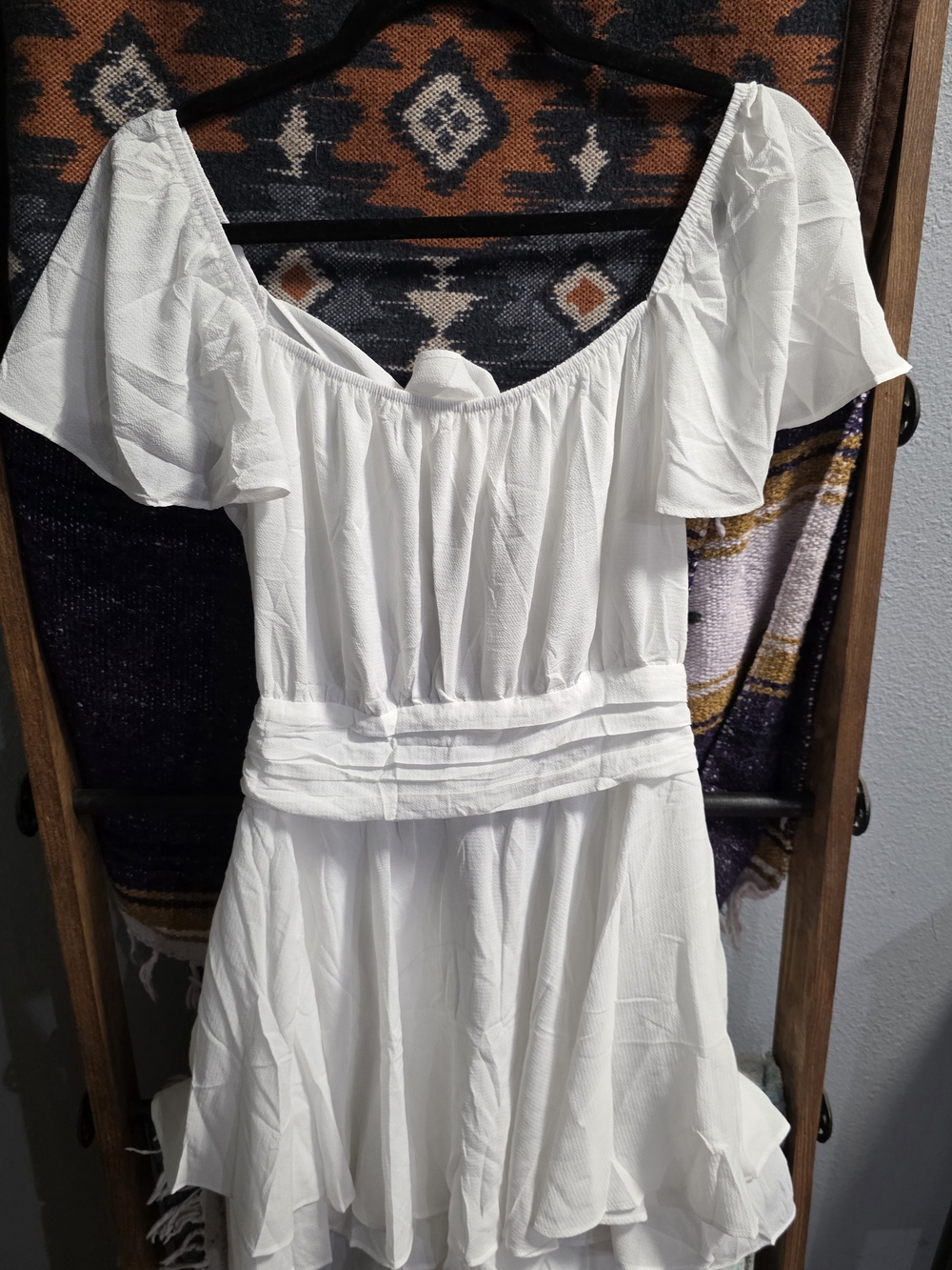 White Off-Shoulder Summer Dress